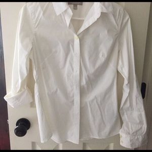 Banana Republic White Button Down